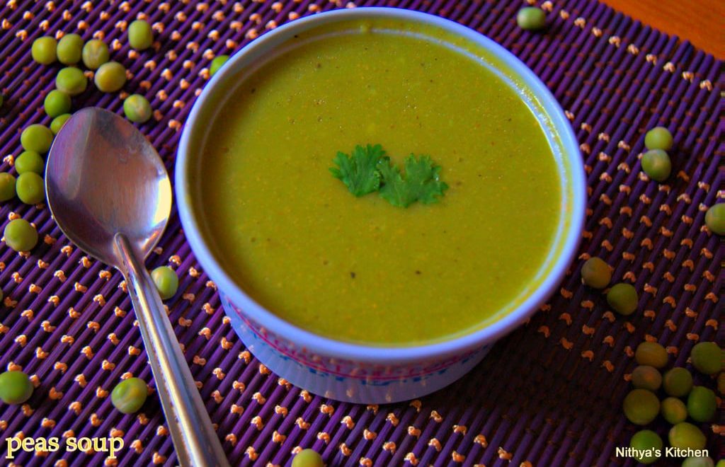 PEAS SOUP Recipe nithyaskitchen