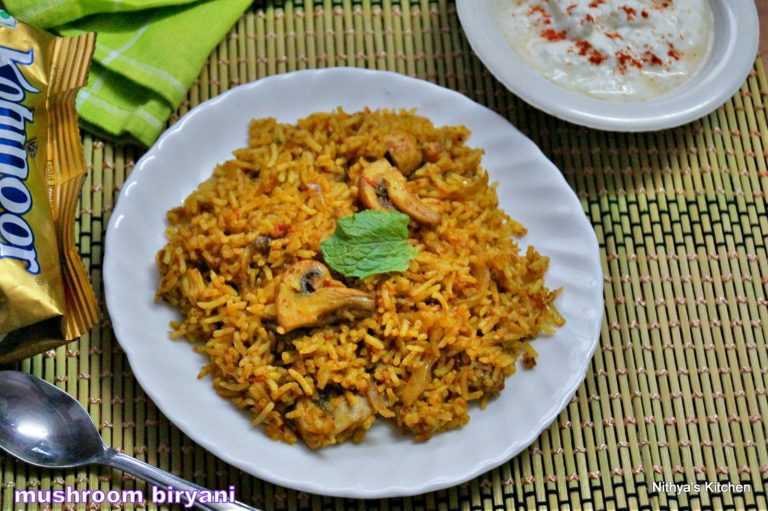 MUSHROOM BIRYANI